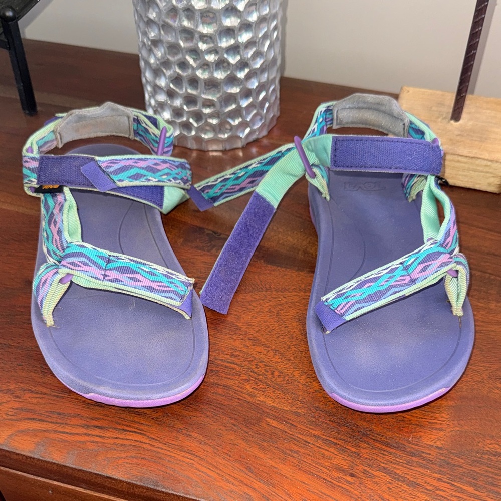 Teva Purple and Teal Strappy Sandals